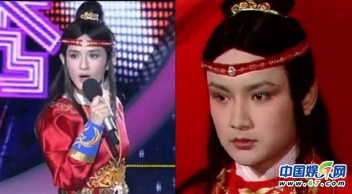 谢娜经典模仿造型