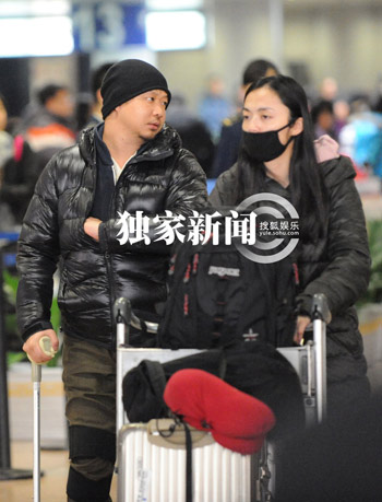 姚晨曹郁恩爱照