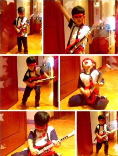 甄子丹五岁幼子难得曝光