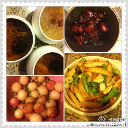 黄磊秀海量私房菜 色泽诱人堪称舌尖上的居家好男人