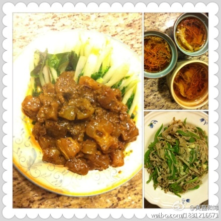 黄磊秀海量私房菜 色泽诱人堪称舌尖上的居家好男人