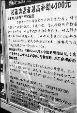 人才市场现捐精广告 称是崇高人道主义行为