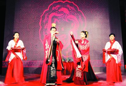 齐男娶楚女穿汉服行周礼