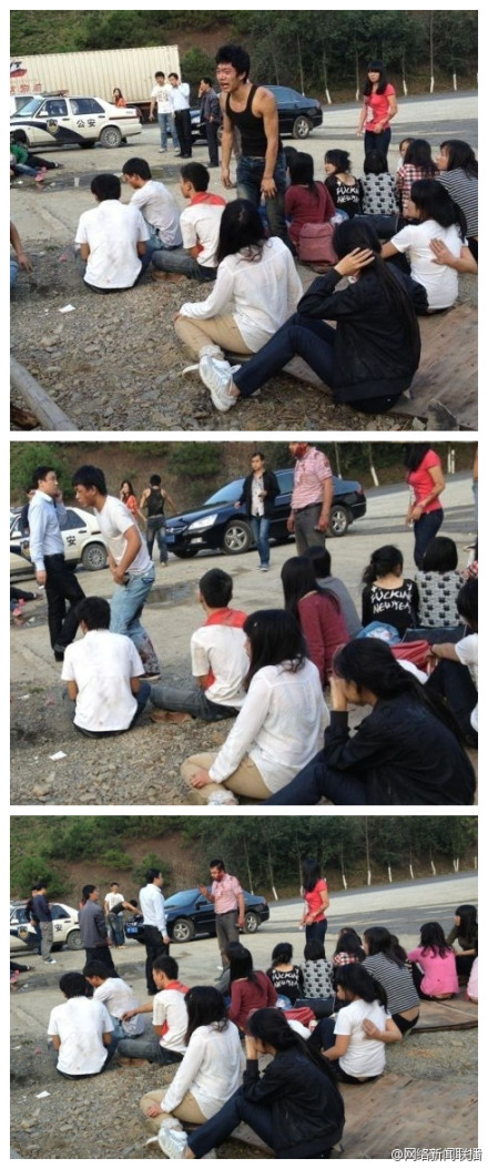 湖南载48名学生大巴翻下山崖 已致4死8重伤