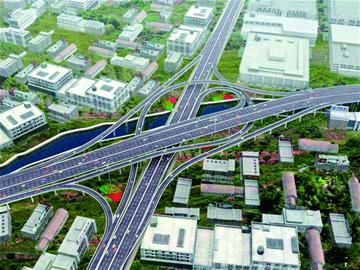 新冠高架路全线开工