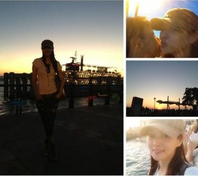 伊能静微博晒与儿子合影