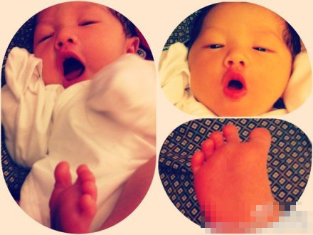 朱茵喜得千金取名叉烧包 黄贯中晒爱女萌照
