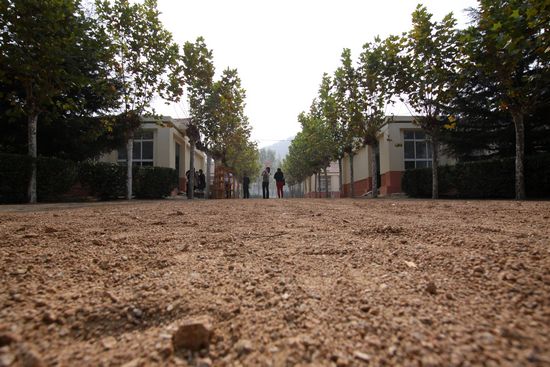 青青岛网友为即墨希望小学捐赠图书室