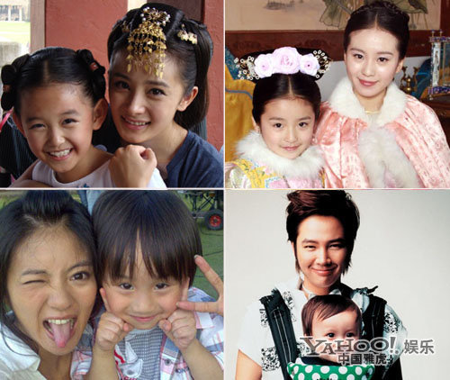 新生代小童星席卷娱乐圈 与当红大咖合影抢镜