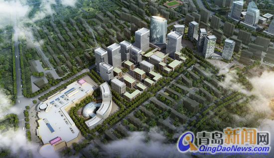 上市企业示范园核心区鸟瞰