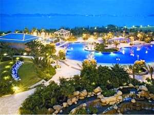 霍家南沙摆酒破例邀媒体采访 近百保安戒备