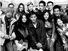 宣传《韩城攻略》，大家都怕冷，唯她“独领风骚”。