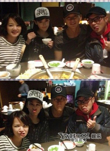 李晨张馨予晒恩爱合影破分手传闻 李晨高调示爱