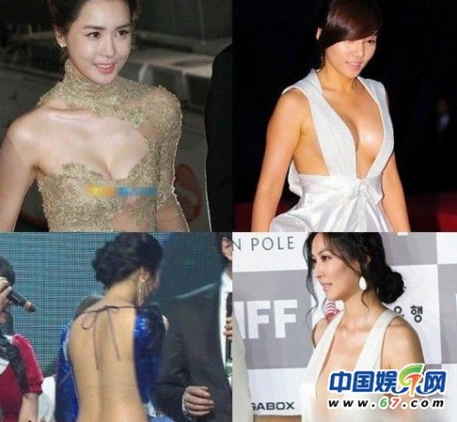 盘点韩星走红毯敢露瞬间 那两片布能遮住啥
