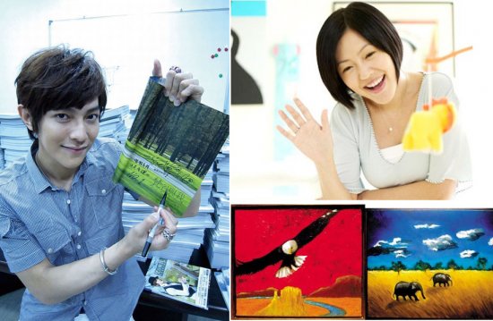 一起追娱乐圈那些会画画的明星