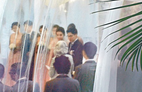 郭晶晶欲霍启刚在注册仪式上