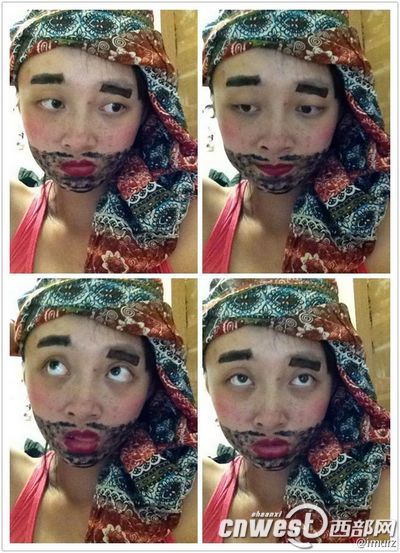 网络红人盘点 鬼脸妹子犯二走红