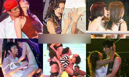 明星演唱会霹雳震震 各种秀底线