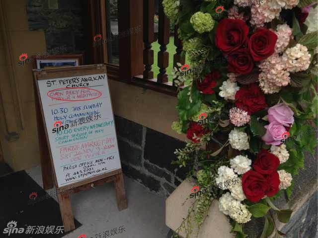 直击姚晨曹郁新西兰婚礼教堂