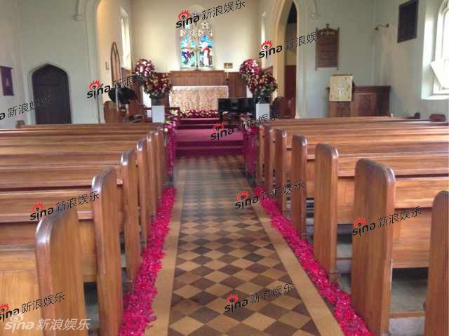 直击姚晨曹郁新西兰婚礼教堂