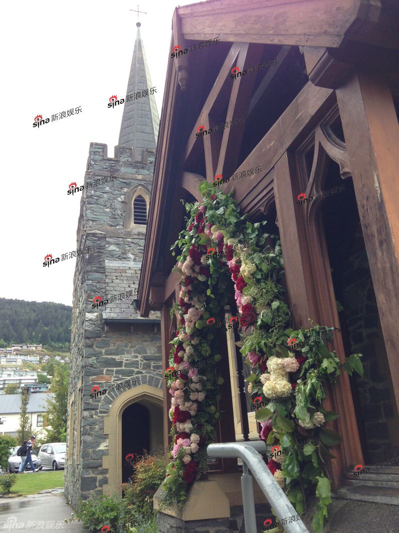 直击姚晨曹郁新西兰婚礼教堂