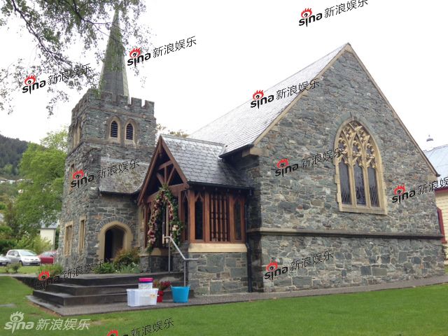 直击姚晨曹郁新西兰婚礼教堂