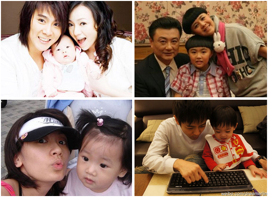 当红明星与宝贝超幸福合影