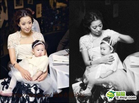 星二代长相被网友吐槽 金喜善后悔公布孩子照片