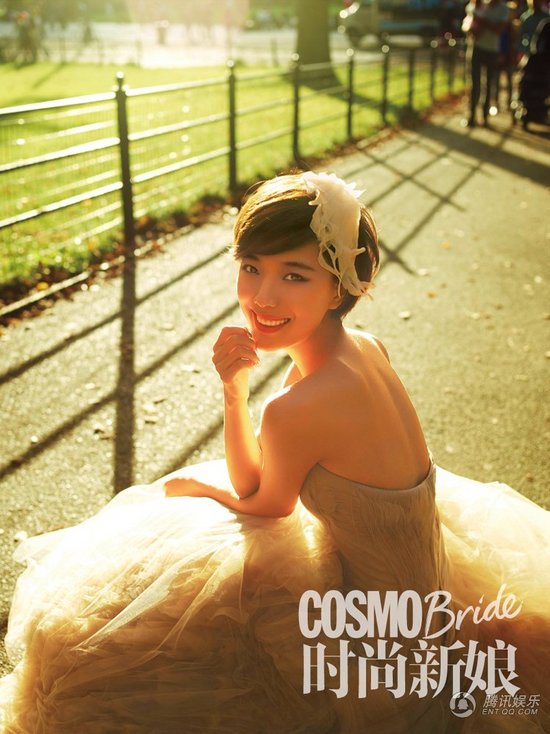 王珞丹化身街头新娘 渴望中式爱情对老外不感冒