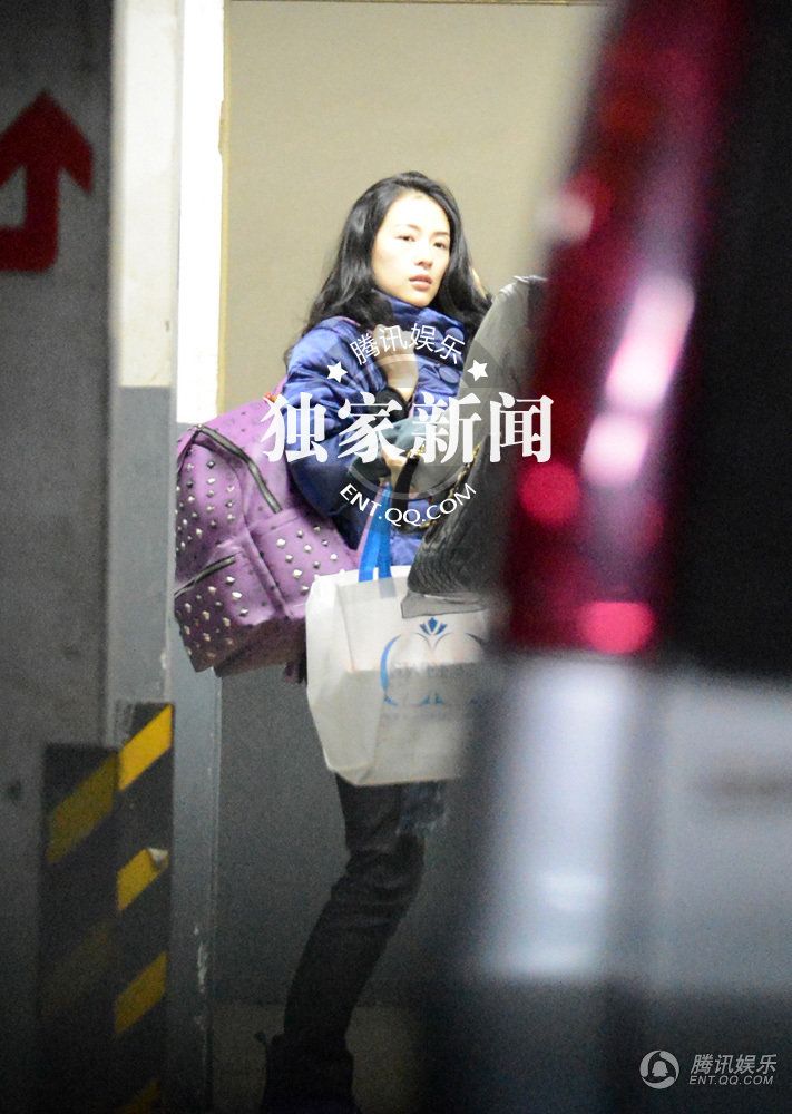 章子怡抵京撒贝宁接机 同回公寓秀恩爱