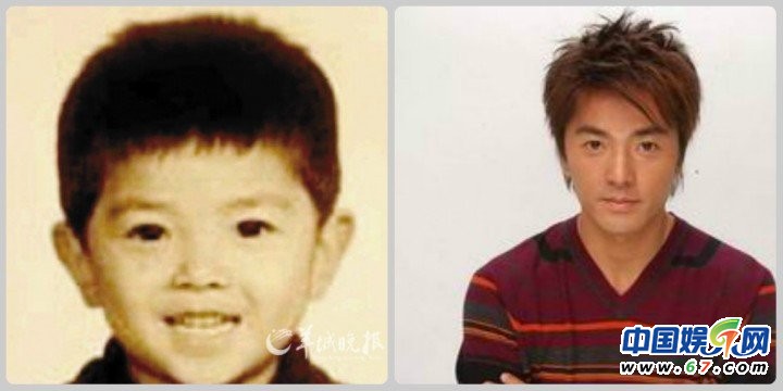 中外明星童年照拼美比帅