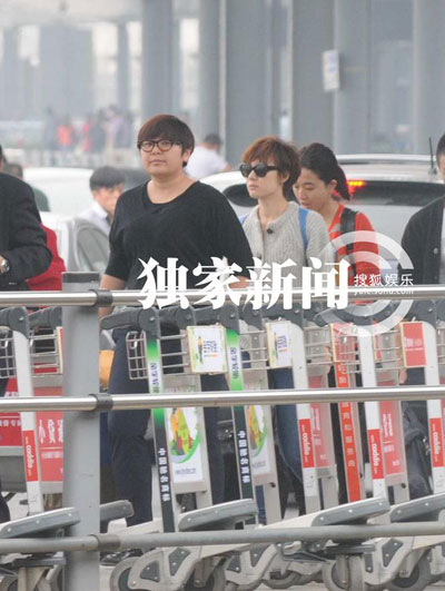 孙俪辣妈范儿离京阵仗大