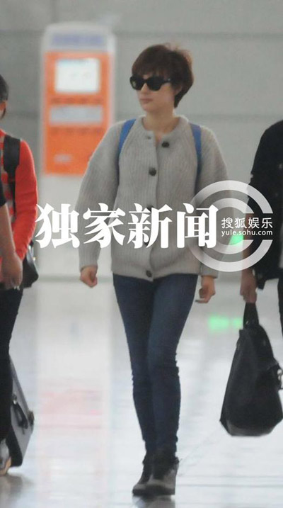 孙俪辣妈范儿离京阵仗大