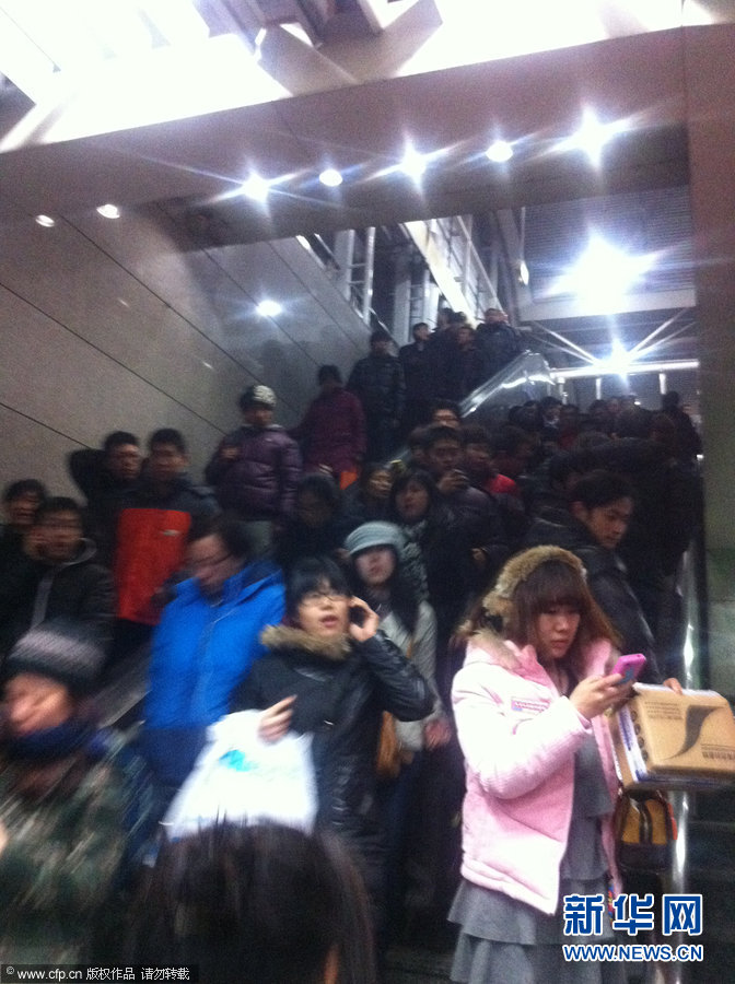 北京地铁13号线出现故障