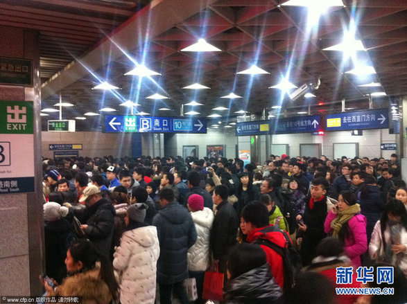 北京地铁13号线出现故障