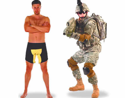 给驻阿美军配发的防弹内裤