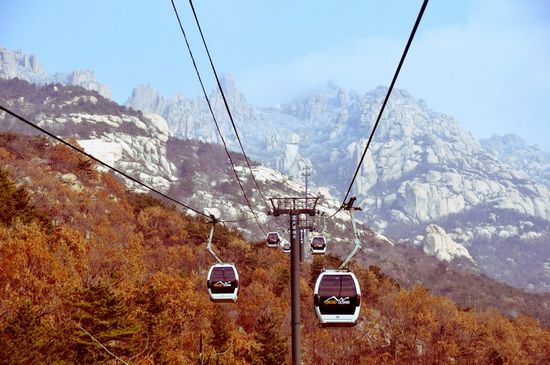 市区降下今冬第一场小雪 巨峰现雾凇奇观