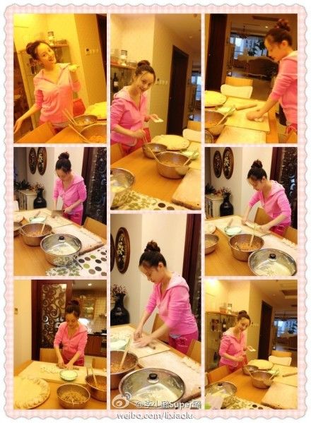 李小璐冬至下厨包饺子 李小璐冬至下厨包饺子