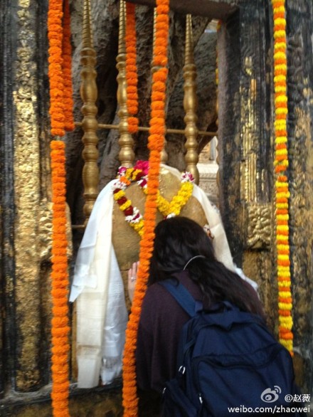 王菲赵薇印度朝圣 小四月李嫣同行