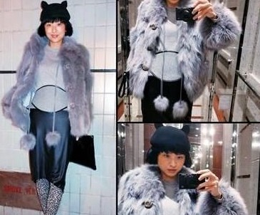 徐濠萦晒皮草新衣被骂