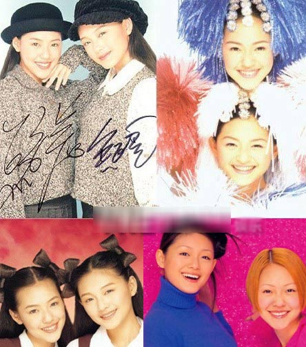 大S晒14岁时姐妹合影 背书包青涩姐妹清纯