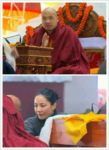 王菲夫妇印度朝圣照曝光