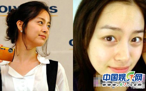 韩星素颜照雷倒粉丝