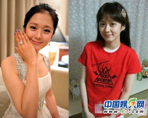 韩星素颜照雷倒粉丝