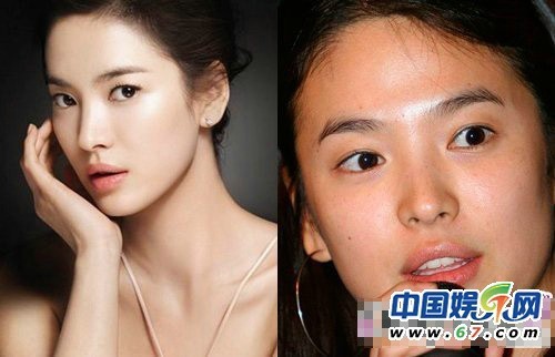 韩星素颜照雷倒粉丝