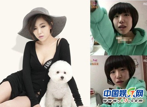 韩星素颜照雷倒粉丝