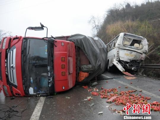 事故现场之一。 蒲雪峰 摄