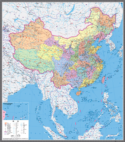 中国地图照片放大清晰图片