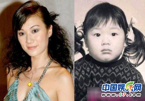 TVB明星童年照 黄宗泽孤僻抱猫 滕丽名三角眼无美女相