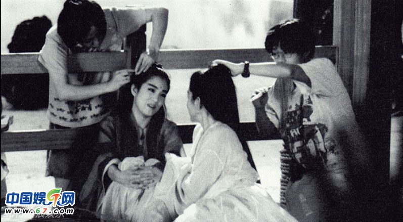 林青霞巩俐《天山童姥》旧照 